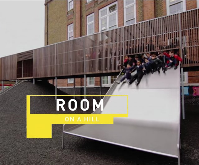 Room on a Hill playground at Chisenhale Primary School designed by Asif Kahn